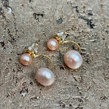 Ladda bild till bildvisaren Earrings Perles Roses