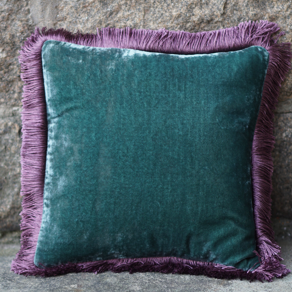 Cushion Deluxe Prussian Blue Purple Fr 27x27cm
