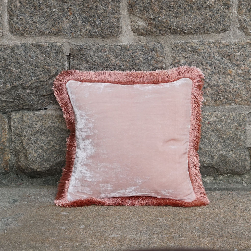 Cushion Deluxe Orchid Peach Fr 27x27cm