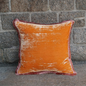 Cushion Deluxe Tangerine Peach Fr 40x40cm