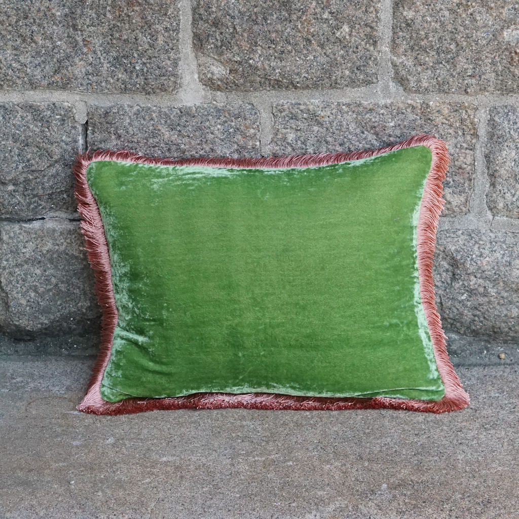 Cushion Deluxe Emerald Peach Fr 30x40cm