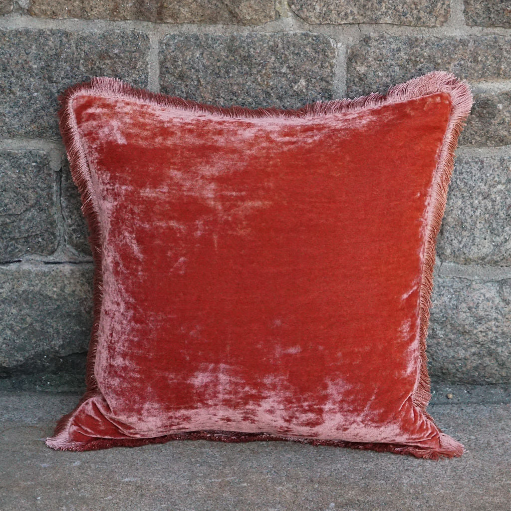 Cushion Deluxe Rose Bisque Peach Fr 40x40cm