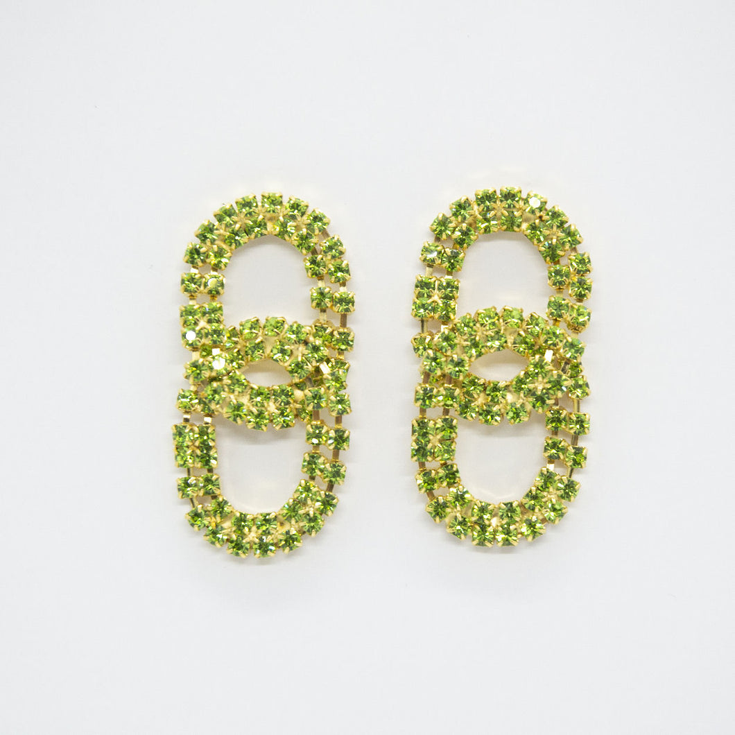 Earring Glam Chain JR Peridot