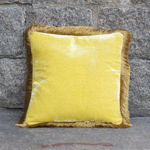 Cushion Deluxe Citron Yellow Gold Fr 27x27cm
