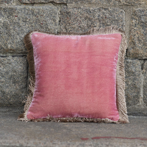 Cushion Deluxe Cyklamen Silver Fr 27x27cm