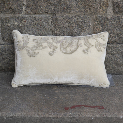 Cushion Deluxe ILLUSION Embroidery Off White 30x50cm