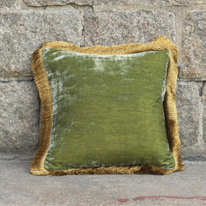 Cushion Deluxe Light Green Gold Fr 27x27cm