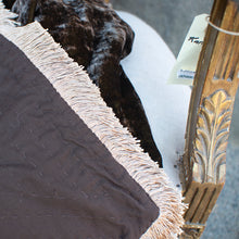 Ladda bild till bildvisaren Blanket Deluxe Silk Velvet Brown Natural Fringe