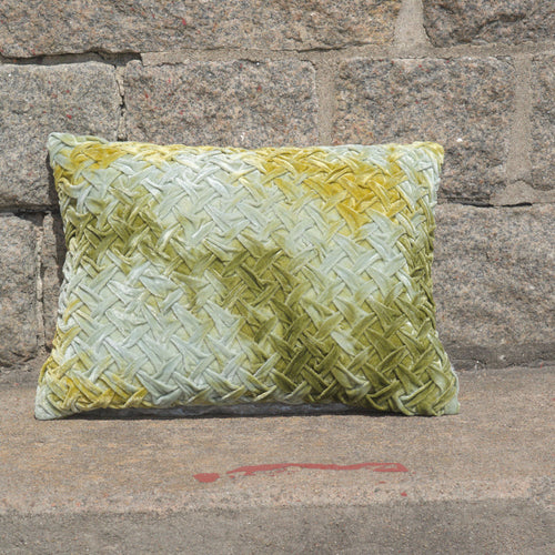 Cushion  Deluxe Basket Weave Shaded Mint 30x40cm