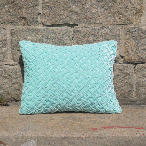 Cushion  Deluxe Basket Wave Sea Foam 30x40cm