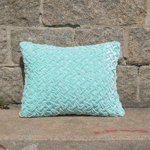 Cushion  Deluxe Basket Wave Sea Foam 30x40cm