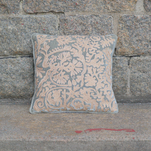 Cushion  Deluxe Embroidery Gina Mineral 27x27cm