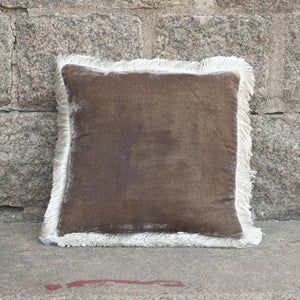 Cushion Deluxe Smoke Mineral Fr 27x27cm