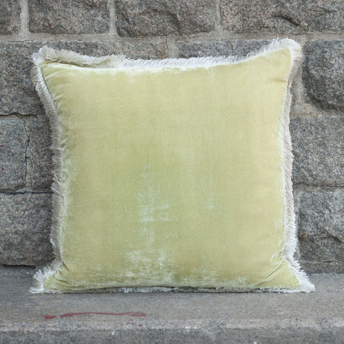 Cushion Deluxe Apple Green Silver Fr 50x50cm