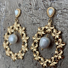 Ladda bild till bildvisaren Earrings Perle De Cercle D'or