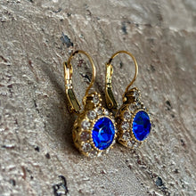 Ladda bild till bildvisaren Vintage Earring Cobalt (No.369)
