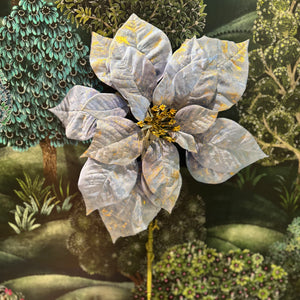 Poinsettia Blue/Gold 81 cm