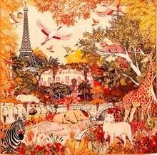 Ladda bild till bildvisaren Ull- och sidensjal Livia