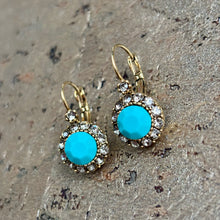Ladda bild till bildvisaren Vintage Earring Matte Turquoise