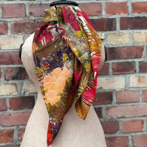 Ull- och sidensjal Clara