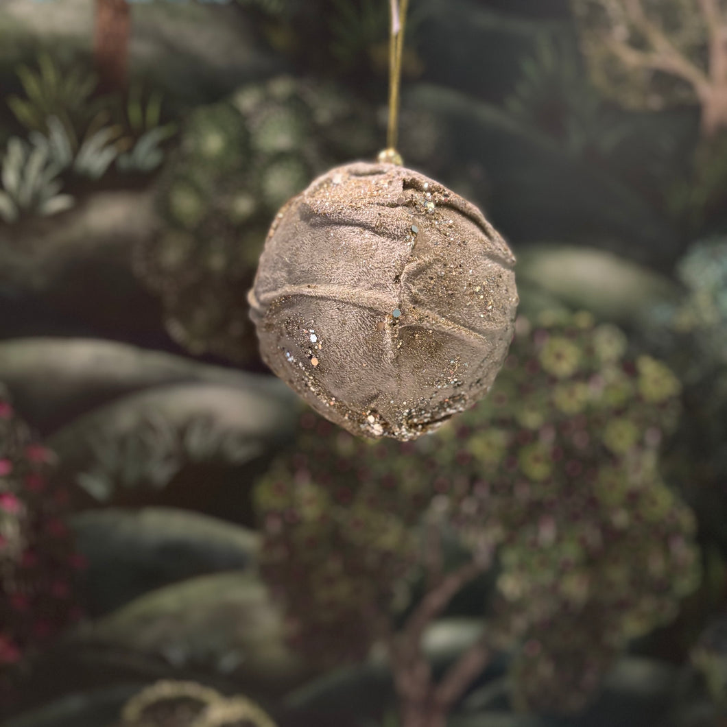 Green Velvet Ball 10cm