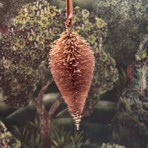 Sisal Glitter Drop Pink 19 cm