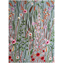 Ladda bild till bildvisaren Duk Embroidery Meadow Flowers