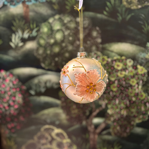 Jewel Flower Glass Ball