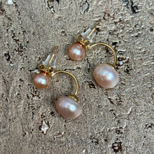 Ladda bild till bildvisaren Earrings Perles Roses