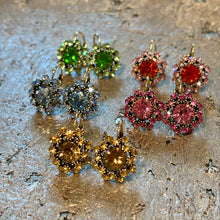 Ladda bild till bildvisaren Earrings Floral Vert