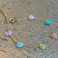 Ladda bild till bildvisaren Bracelet Flowers White / Multi