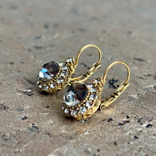 Ladda bild till bildvisaren Vintage Earring Smoky Quartz (No.225)