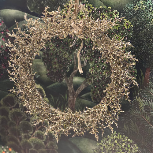 Silver Glitter Wreath