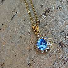 Ladda bild till bildvisaren Vintage Necklace Sapphire (Nr.206)