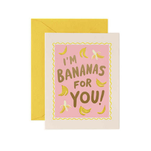 Banana For You Birthday Card