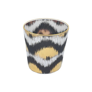 Ikat Drinking Glass