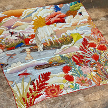 Ladda bild till bildvisaren Enchanted Horse Red - Sidensjal
