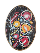 Ladda bild till bildvisaren Metal Tray Oval Flowers
