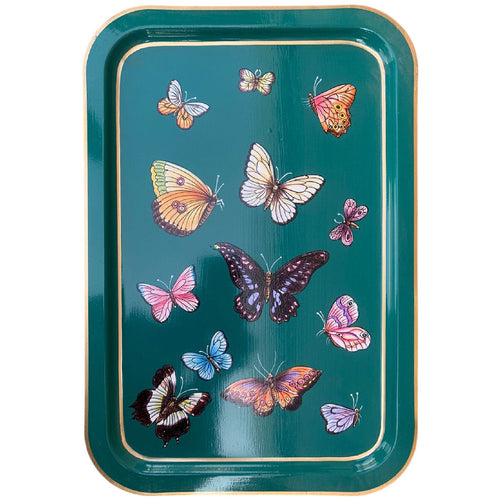 Metal Tray Butterfly