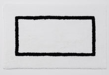 Ladda bild till bildvisaren Badrumsmatta Karat White/Black
