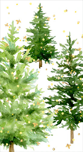 Paper Napkin White Christmas Buffé