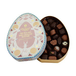 395g Dark and Milk Chocolate Selection in Egg-Shaped box