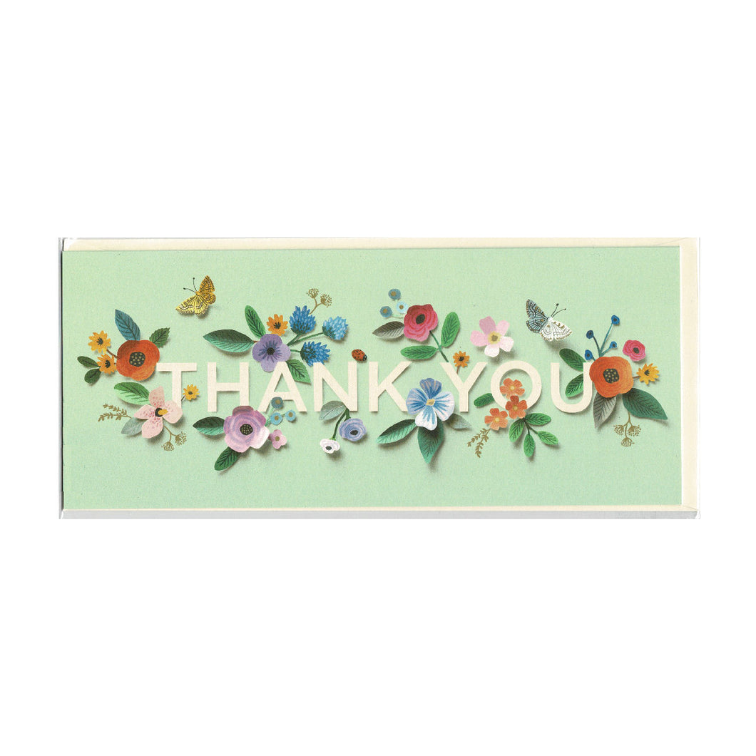Flower Thank You Card