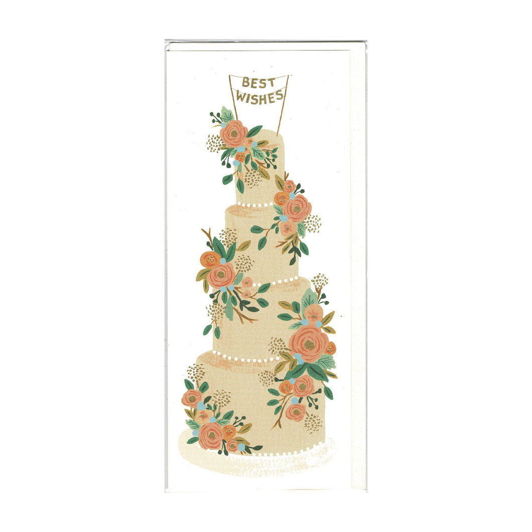 Wedding Cake Best Wishes Card