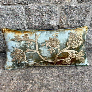 Cushion Deluxe BRYANNA Embroidery Shaded Lake 25x50cm