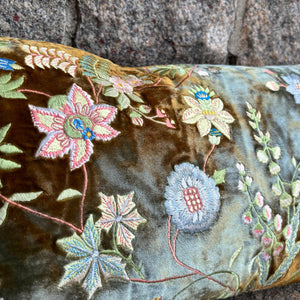 Cushion Deluxe MME Bovary Embroidery Shaded Lake 25x50cm