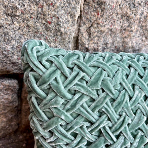 Cushion Deluxe Basket Weave Lagoon 30x40cm