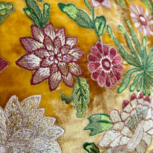 Cushion Bouquet Embroidery Shaded Oro 30x40cm