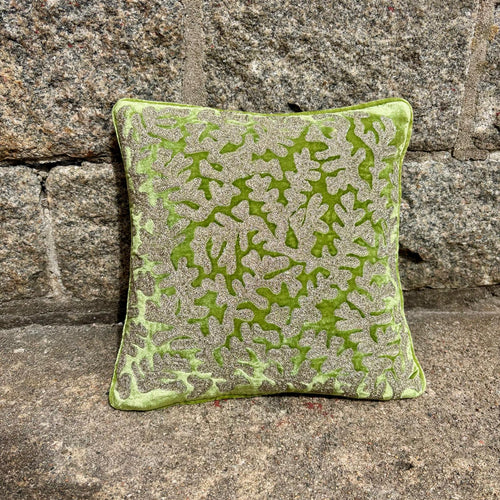 Cushion Deluxe Embroidery Gina Emerald 27x27cm