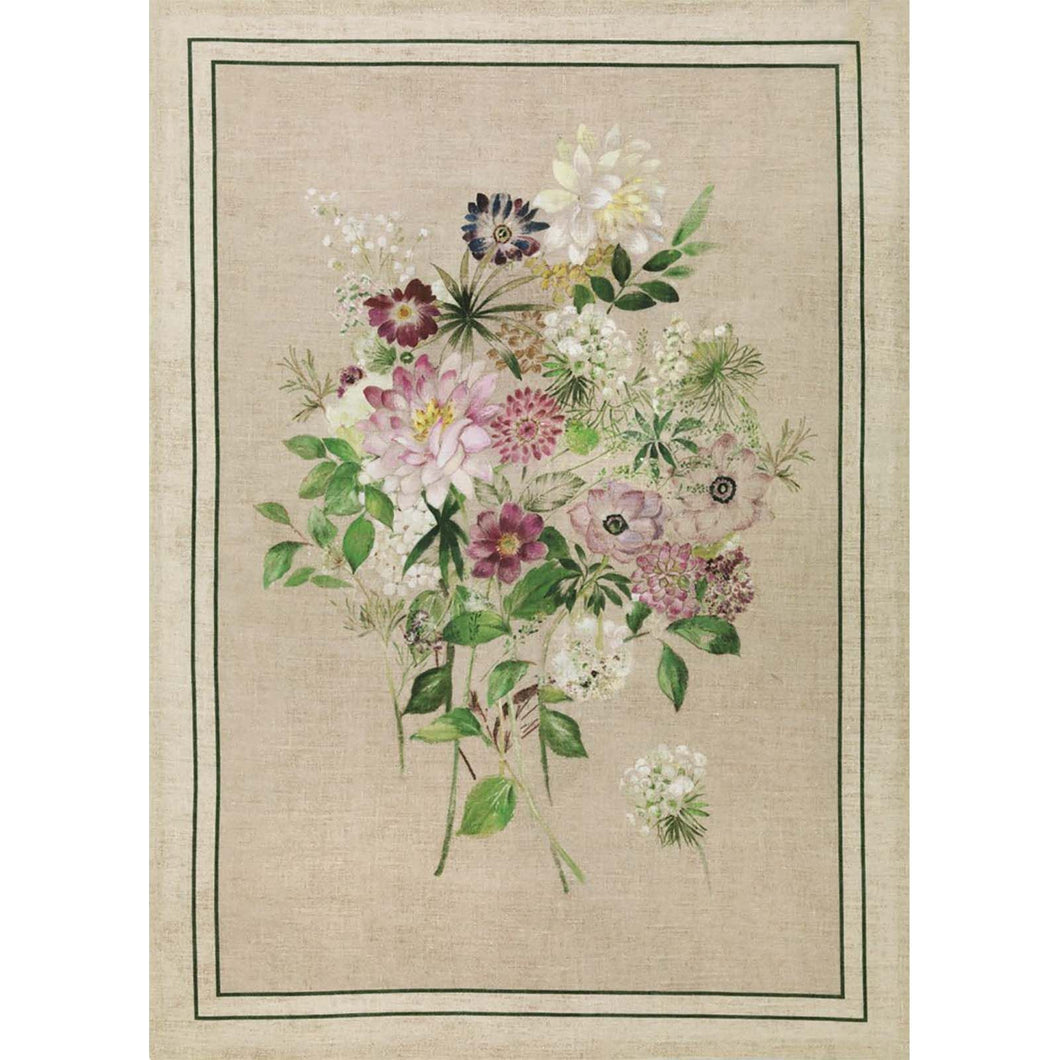 La Vie en Rose Green - Kitchen Towel